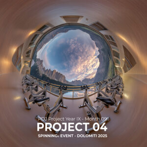 PDJ Project - Year IX - Month 09 - Project 04 - Spinning Event - Dolomiti 2025